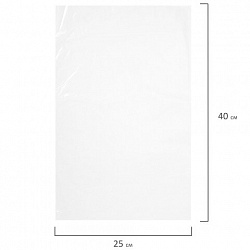 Пакеты фасовочные ПРОЧНЫЕ, первичный ПВД 25х40 см, КОМПЛЕКТ 500 шт., 30 мкм