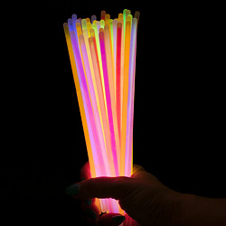 Светящиеся (неоновые) палочки, 50 штук + 2 в ПОДАРОК! в тубе, ассорти, ЗОЛОТАЯ СКАЗКА, 662597