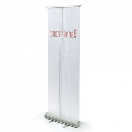 Стенд мобильный для баннера "Роллскрин 2(80)", размер рекламного поля 800х2000 мм, алюминий, 290521