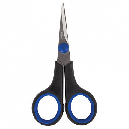 Ножницы для хобби и рукоделия ОСТРОВ СОКРОВИЩ 120 мм, 3-х сторонняя заточка, черно-синие, 237104