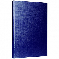 Блокнот А5 167х216 мм, 80 л., твёрдый, бумвинил "METALLIC", клетка, блок 5 цв., HATBER, синий, 084780, 80ББ5В1