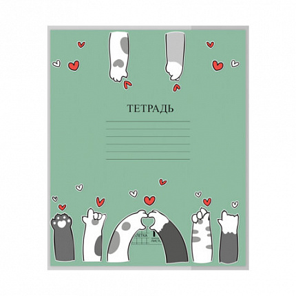 Обложки "PAWS" для тетрадей и дневников, КОМПЛЕКТ 10 шт, ПЛОТНЫЕ, 210*350 мм, 110 мкм, FUNSTER, 274086