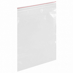 Пакеты с замком ZIP-LOCK "зиплок", комплект 100 шт., 250х350 мм, ПВД, толщина 35 мкм, STAFF, 608169