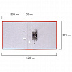 Папка-регистратор, покрытие пластик, 50 мм, ПРОЧНАЯ, с уголком, BRAUBERG, красная, 226592