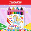 Фломастеры ПИФАГОР "ЕДИНОРОГ", 12 цветов, вентилируемый колпачок, 152448