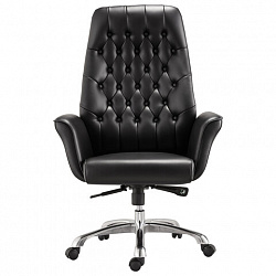 Кресло офисное BRABIX PREMIUM "Legacy EX-750", синхромеханизм, алюминий, экокожа, черное, 532492