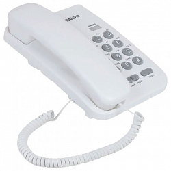 Телефон проводной SANYO RA-S108W, тональный / импульсный режим, повтор, белый