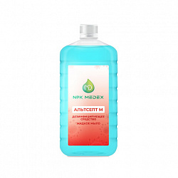 Мыло жидкое дезинфицирующее 1 л, АЛЬТСЕПТ М, крышка