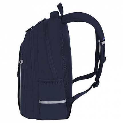 Рюкзак BRAUBERG INTENT, 2 отделения, 4 кармана, "Navy blue", 39х27х14 см, 273113