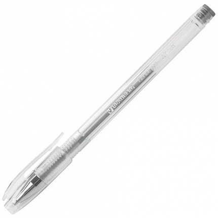 Ручки гелевые BRAUBERG "Jet", НАБОР 6 ЦВЕТОВ, МЕТАЛЛИК, узел 0,7 мм, линия письма 0,5 мм, 141029