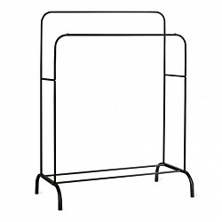 Вешалка для плечиков двухъярусная BOOMHOUSE GR-002 (в1300-1500*ш1100*г550мм), металл, черная, 701436