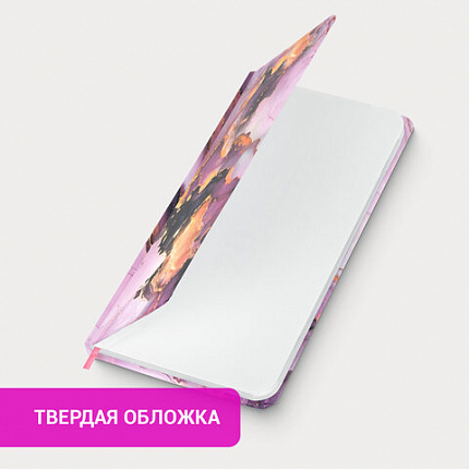 Еженедельник недатированный с резинкой 171х93 мм, BRAUBERG, твердый, 64 л., "Marble stone", 116307