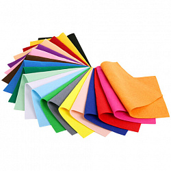 Фетр утолщенный А4, 2 мм, 20 листов, 20 цветов, плотность 250 г/м2, ОСТРОВ СОКРОВИЩ, 665475