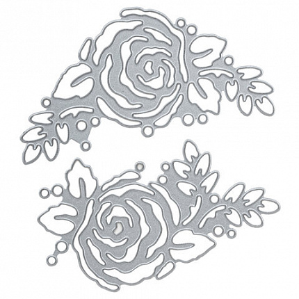 Ножи "Розы" для Машинки для вырубки и тиснения ОС-5, 2 штуки, 110,8х113 мм, ОСТРОВ СОКРОВИЩ, 663813, 861-117-015