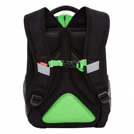 Ранец GRIZZLY анатомическая спинка, облегченный, 1 отделение, для мальчиков, "PLAY ON", 37х26х16 см, RAw-497-9/1