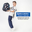 Рюкзак BRAUBERG OPTIMA, 2 отделения, с брелоком, "Открытый космос", 36х27х18 см, 272095