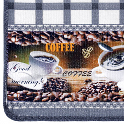 Салфетка из МИКРОФИБРЫ универсальная, 40х60 см, фиолетовая клетка, орнамент, 240 г/м2, BOOMHOUSE (БУМХАУС), 700882