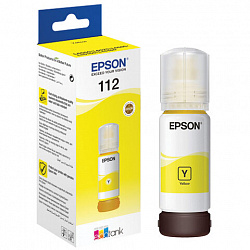 Чернила EPSON 112 (C13T06C44A) для СНПЧ EPSON L11160 /L15150 /L15160 /L6550/L6570, желтые, ОРИГИНАЛЬНЫЕ