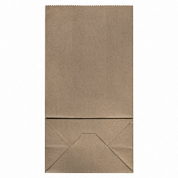 Крафт-пакет бумажный 18х12х29 см, КОМПЛЕКТ 100 шт., плотность 90 г/м2, LAIMA ECO CRAFT, 609683