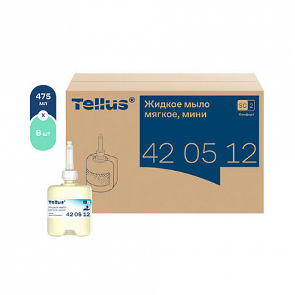 Картридж с жидким мылом одноразовый Tellus/TORK (Система S2) Advanced, 0,475 л, мягкое, 420512