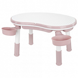 Стол детский трансформер 3 в 1 BRABIX KIDS CT-001, растущий, 2-8 лет, пластик, розовый, 533289