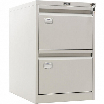 Шкаф картотечный ПРАКТИК "AFC-02", 713х467х630 мм, 2 ящика, для 110 подвесных папок, формат папок Foolscap или A4 (БЕЗ ПАПОК)