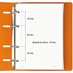 Тетрадь на кольцах А5 (180х220 мм), 120 листов, под кожу, клетка, BRAUBERG "Joy", оранжевый/светло-оранжевый, 129992