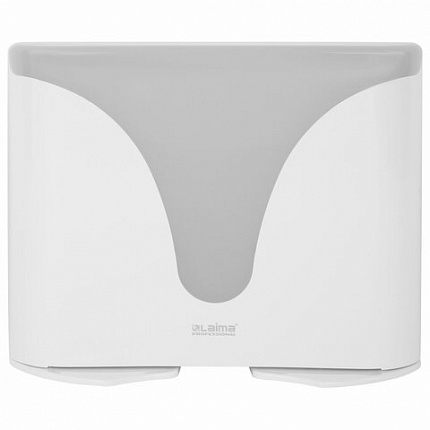 Диспенсер для полотенец EXTRA LAIMA PROFESSIONAL, (Система H2), Z-сложения, белый, ABS-пластик, 609472, 303368