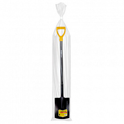 Лопата прямоугольная стальная 19х27 см, ОБЩАЯ ДЛИНА 115 см, черенок сталь, V-ручка, RABBITEX (РАББИТЕКС) "STRONG METAL", 700480