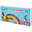 Пластилин классический ЮНЛАНДИЯ "ЮНЫЙ ВОЛШЕБНИК", 16 цветов, 240 грамм, СО СТЕКОМ, ВЫСШЕЕ КАЧЕСТВО, 106430