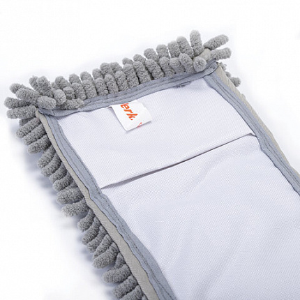 Швабра с флаундером 40 см, составной черенок 120 см, МОП микрофибра/абразив + МОП СИНЕЛЬ, PERKLIN (ПЕРКЛИН), 700987