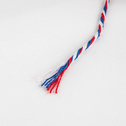 Нить хлопчатобумажная для прошивки документов, ТРИКОЛОР, диаметр 1,6 мм, длина 120 м, BRAUBERG, 700364