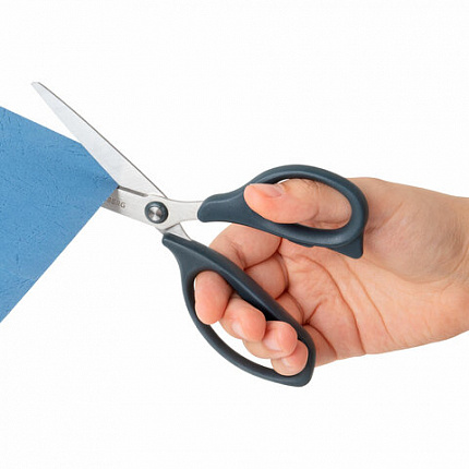 Ножницы BRAUBERG "BOMB" 3 шт. (130, 170, 210 мм), темно-серые ручки, ВЫГОДНАЯ УПАКОВКА, 272980