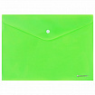 Папка-конверт с кнопкой А4, КОМПЛЕКТ 8 шт., яркие неоновые цвета ассорти, BRAUBERG "NEON", 272871