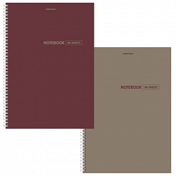 Тетрадь А4, 96 л., ОФИСМАГ, гребень, клетка, обложка картон, МОРАНДИ, 405635