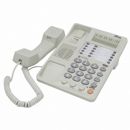 Телефон RITMIX RT-495 white, АОН, спикерфон, память 60 номеров, тональный / импульсный режим, белый, 80002153