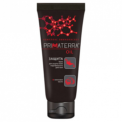 Крем защитный 100 мл, PRIMATERRA OIL гидрофильный для кожи, от масел, красок, смазок
