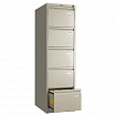 Шкаф картотечный ПРАКТИК "AFC-05", 1634х470х646 мм, 5 ящиков для 275 подвесных папок, формат папок Foolscap или A4 (БЕЗ ПАПОК)