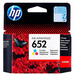 Картридж струйный HP (F6V24AE) DeskJet 2135/3635/3835/4535/4675/1115, №652, цветной, оригинальный ресурс 200 стр.