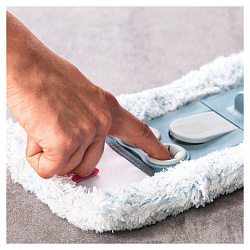 Швабра КОМПЛЕКТ черенок 85-145 см + флаундер + насадка МОП (608413) ТИП К, YORK "Magnetic", 8169, 81690