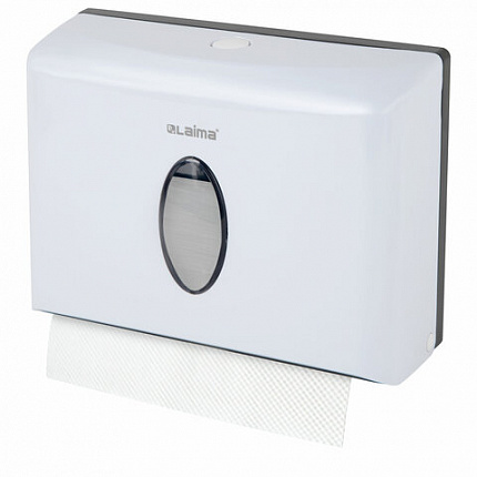 Диспенсер для полотенец бытовой LAIMA HOME (Система H2), Z-сложения, белый, ABS, 609108, M-5823B-W