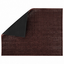 Коврик придверный 45х60 см, ВЕНГЕ пластиковый грязезащитный толщина 10 мм, "ТРАВКА", PRIMILA (ПРИМИЛА), 701064