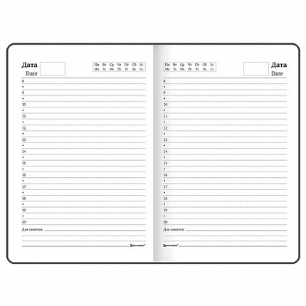 Ежедневник недатированный с резинкой, МАЛЫЙ ФОРМАТ А6 (109х148 мм), BRAUBERG, 128 л., "Мрамор", 114569