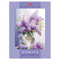 Папка для акварели А4, 10 л., 200 г/м2, 210х297 мм, HATBER, "Нежность", 086708, 10Ба4тВ_31792