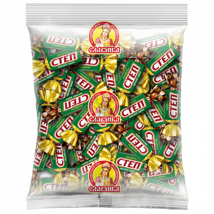 Конфеты шоколадные СЛАВЯНКА "Степ" с лесным орехом, арахисом и фундуком, 1000 г, 20506