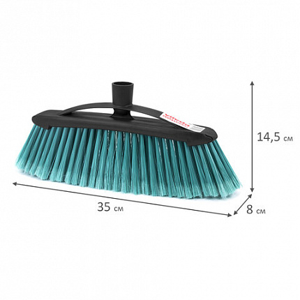 Щетка для уборки VILEDA PROFESSIONAL "ЭКО", ширина 30 см, щетина 8 см, МЯГКАЯ, крепление еврорезьба, 517855