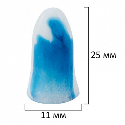 Беруши одноразовые пенополиуретановые двухцветные, КОМПЛЕКТ 5 пар в контейнере, RABBITEX (РАББИТЕКС), 671318