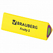 Ластик BRAUBERG "Fruity S", 44х15х15 мм, цвет ассорти, треугольный, 228713