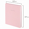 Блокнот МАЛЫЙ ФОРМАТ 110х147 мм, А6, 80 л., твердый, клетка, BRAUBERG "Minimal", розовый, 116449