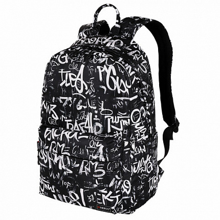 Рюкзак HEIKKI DREAM (ХЕЙКИ) универсальный, с карманом для ноутбука, эргономичный, "Lettering", 42х26х14 см, 273851